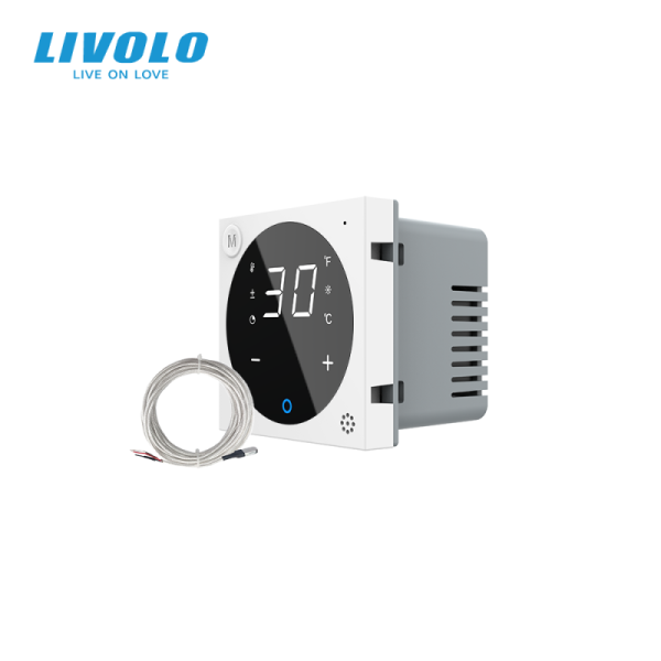 Modul termostat cu fir pentru incalzire in pardoseala, afisaj electronic, Generatie Noua EC, cu touch-screen